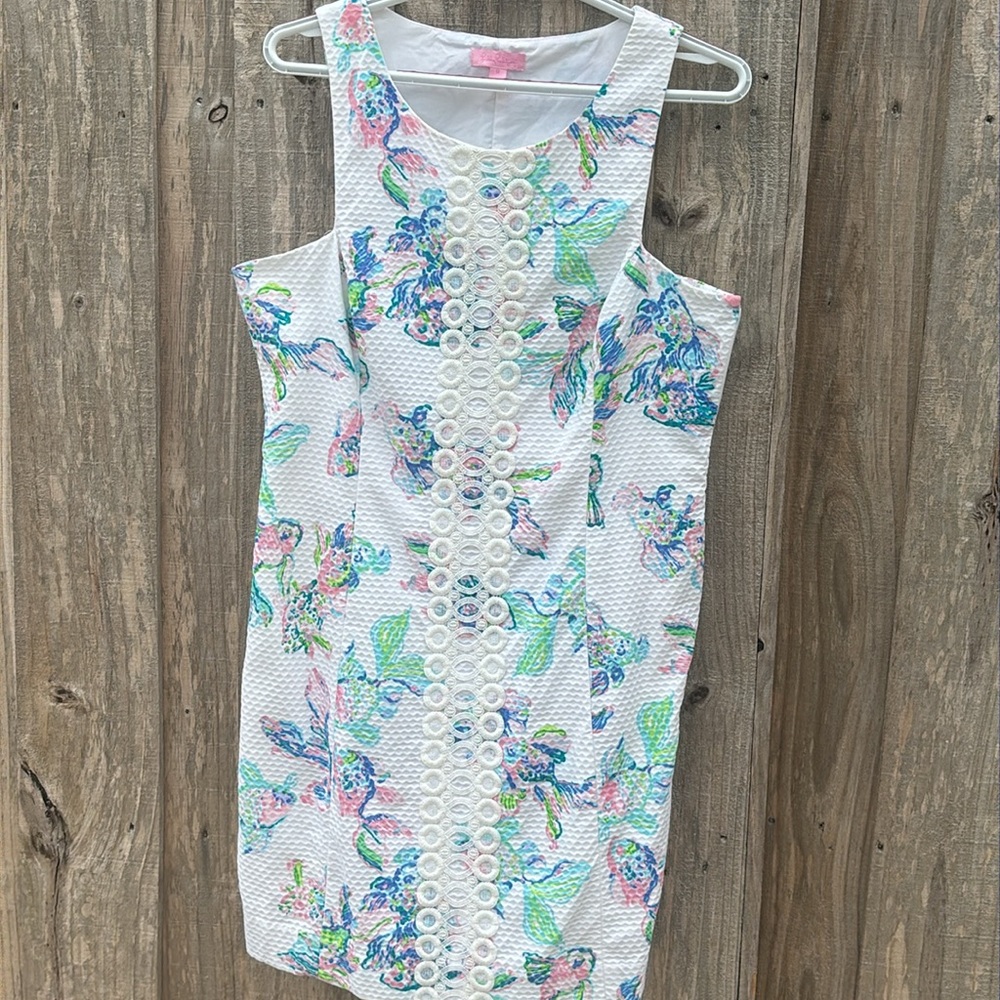 Lilly Pulitzer Sleeveless dress-size-12 fish print - Picture 5 of 14